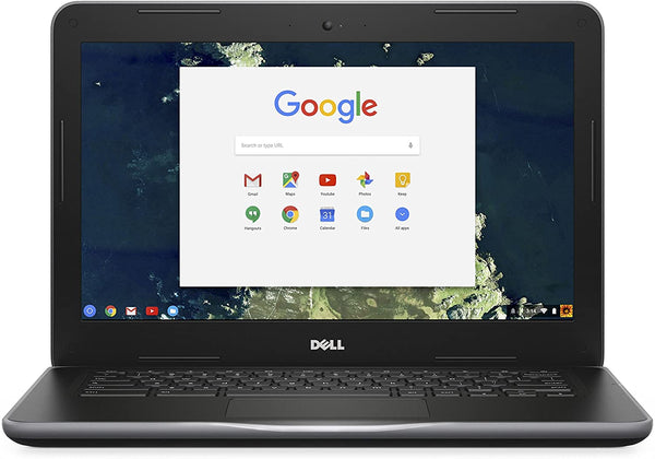 Dell Chromebook 13: Intel Celeron 3855U Dual-Core 1.6GHz, 4GB RAM 32GB SSD, 13.3" Screen, Chrome OS. Used. (SKU: Dell-Chrom13)