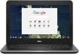 Dell Chromebook 13: Intel Celeron 3855U Dual-Core 1.6GHz, 4GB RAM 32GB SSD, 13.3" Screen, Chrome OS. Used. (SKU: Dell-Chrom13)