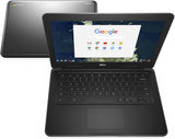 Dell Chromebook 13: Intel Celeron 3855U Dual-Core 1.6GHz, 4GB RAM 32GB SSD, 13.3" Screen, Chrome OS. Used. (SKU: Dell-Chrom13)