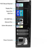 Dell OptiPlex 790 SFF Desktop: Intel Core i5-2400 Quad-Core 3.10 GHz 4GB RAM 250GB HDD DVDRW Windows 10 Home 64-bit