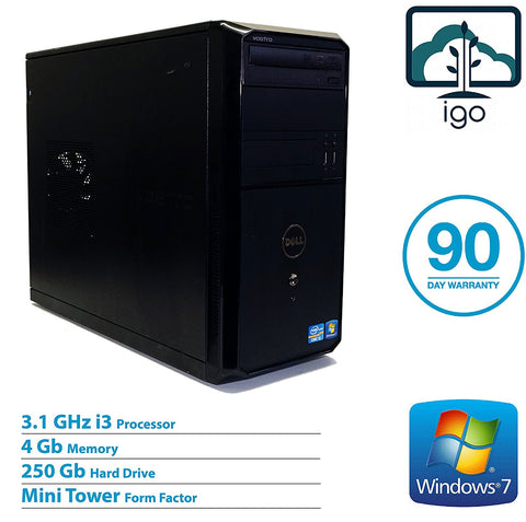 DELL Vostro 260 MT Mini Tower (Intel Core i3 3.1G/4G DDR3 RAM/250G HDD/Win7 Pro)