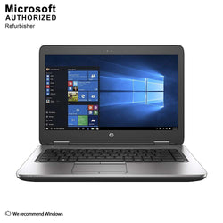 HP ProBook 640 G2 14" Business Laptop: Intel Core i5-6300U 2.4GHz, 8GB DDR4 Memory, 128GB m.2 SATA SSD, Webcam, Windows 11 Pro – Refurbished. (SKU: HP-640g2)