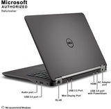 Dell Latitude E7450 Business Ultrabook: i7-5600U 2.6GHz, 8GB RAM, 256GB SSD, HDMI, Webcam, 14" Screen 1920X1080, Windows 11 Pro - Refurbished. (SKU: Dell-E7450-5)