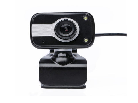 Generic Webcam: 640x480P, Built-in microphone, 2 LED lights, USB plug and play, 3.5mm Mic plug, Support Windows 7, 8, 10