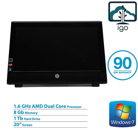 HP 100B All-In-One PC(DualCore 1.6 GHz/8 GDDR3/1T/ 20"/ Win7 Pro)