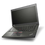 Lenovo ThinkPad T450 - Intel Core i5-5300U 2.30GHz, 8GB, 256GB SSD, 14” (1600x900), Webcam, Windows 10 Pro - Refurbished